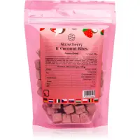 Să Mâncăm Sănătos Căpșuni liofilizate cu lapte de nucă de cocos 100 g fructe uscate prin congelare 100 g