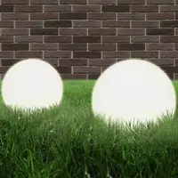 Gossi lampi bol cu led, 2 buc, sferice, 30 cm, pmma