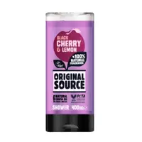 Gel dus ORIGINAL SOURCE cirese negre si lamaie, Luksja | 400 ml