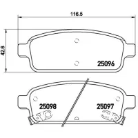 Set placute frana, frana disc BREMBO P 59 080