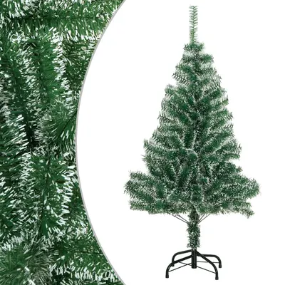 vidaXL Brad de Crăciun artificial cu zăpadă, verde, 120 cm