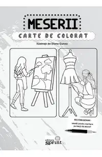 Carte de colorat A4. Meserii