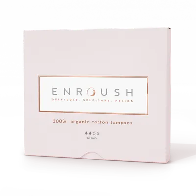 Tampoane 100% organice Mini, 16 bucati, Enroush