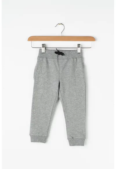 Pantaloni sport cu buzunare - Gri melange