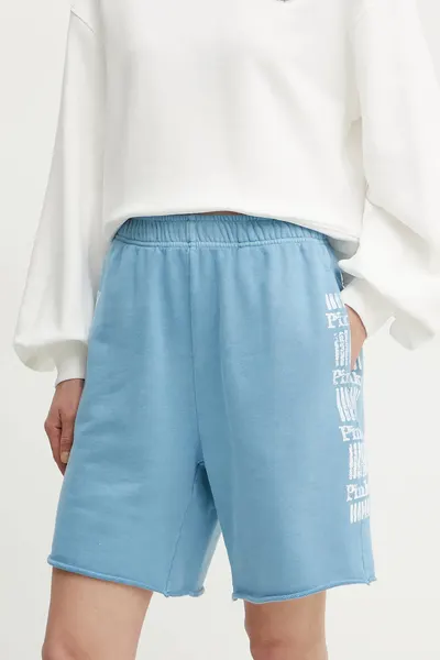 Pinko pantaloni scurti din bumbac