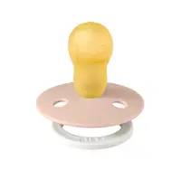 Suzeta fosforescenta Bibs Colour Glow Latex tetina rotunda 18 luni + Blush
