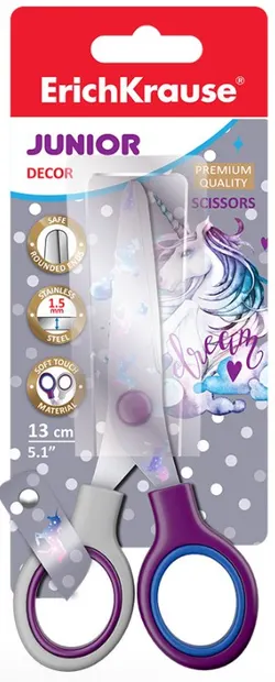 Foarfecă Erich Krause Junior Decor - Dream Unicorn, 13 cm