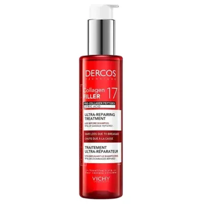 Tratament ultra-reparator cu peptide Pro-Colagen si acid citric Dercos Collagen 17 Filler, 150 ml, Vichy