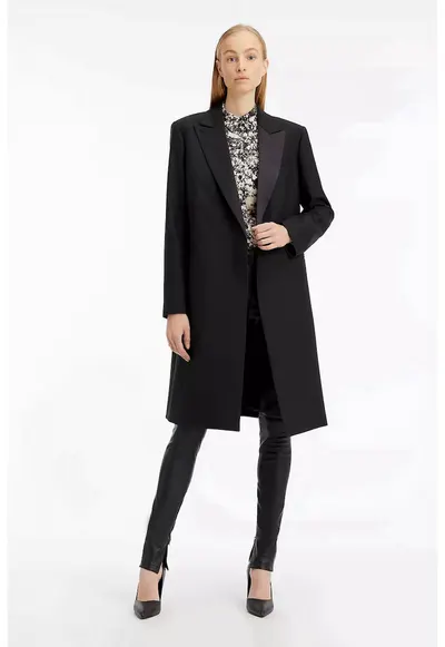 Palton de lana K20K205117 - Negru
