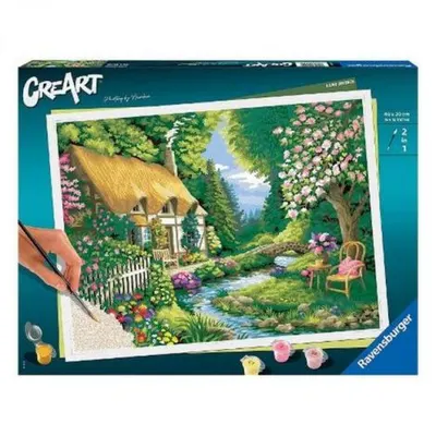 Creart - Pictura Casuta Pe Malul Raului