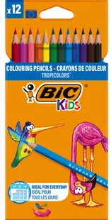 Set creioane colorate Tropicolors Bic, P12