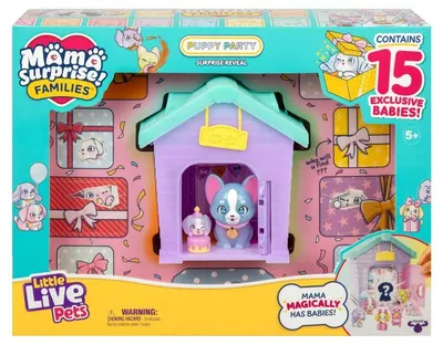 Set de joacă Little Live Pets - Mama Surprise Families, petrecere canină