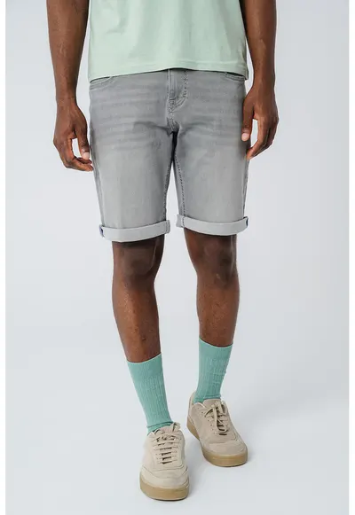 Bermude din denim Chicago - Gri deschis