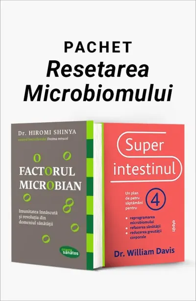 Pachet Resetarea Microbiomului. Factorul microbian/Superintestinul