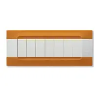 nea - Kadra monocrom rama ornamentala 7 mod tecnopolimero (plastic) seria Alb Portocaliu San Francisco