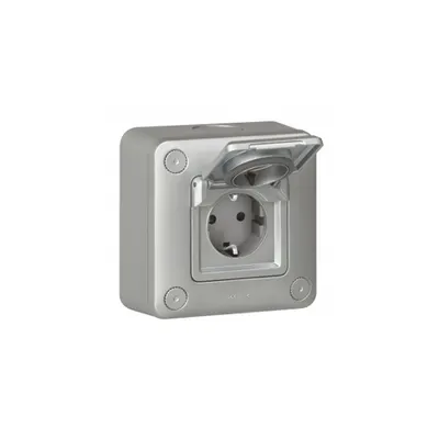 Flush mounting metal priza verde'up Access - IP55-IK10 - German standard
