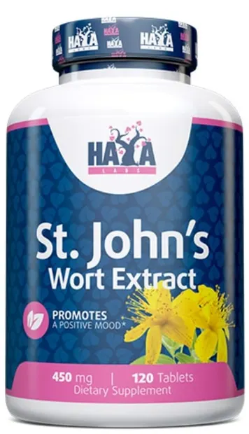 St. John's Wort Extract, 450 mg, 120 tablete, Haya Labs