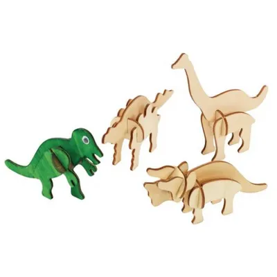 Set de 4 puzzle-uri 3D pentru decorat