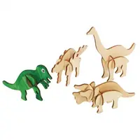 Set de 4 puzzle-uri 3D pentru decorat