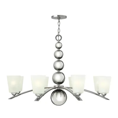 Corp de iluminat suspendat, lustra Zelda 8 Light Chandelier – Polished Nickel