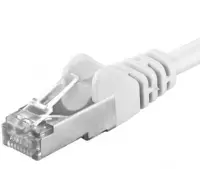Cablu de retea SFTP cat 6A 0.25m Alb, SP6ASFTP002W