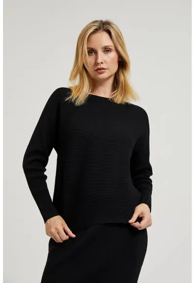 Pulover tip liliac negru - Negru