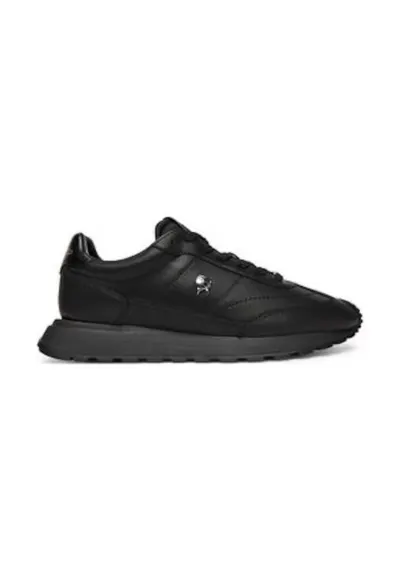 Tenisi barbatesti - 305617675 - piele naturala - negru