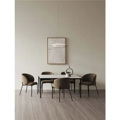Lampa suspendata OLOS Triac Dimabil Nisipiu Alb & Crom Mirror Aluminiu LED 21 Wat 220-240Volt 918Lm 3000K IP20