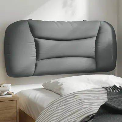 vidaXL Pernă tăblie de pat, Hvar, gri deschis, 90 cm, material textil