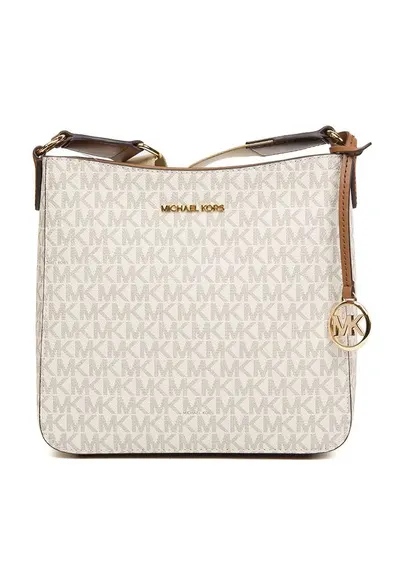 Geanta crossbody cu imprimeu cu monograma - 21x21x7cm