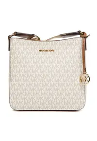 Geanta crossbody cu imprimeu cu monograma - 21x21x7cm