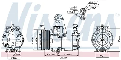 Compresor Ac Clima Opel Astra H, Astra H Classic, Astra H Gtc, Zafira Zafira Family B, Zafira B 1.7d Dupa 2004