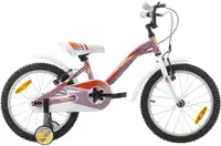 Bicicletă pentru copii SPRINT - Alice, 18", 210 mm, roz/mov
