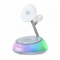 Incarcator Retea Wireless Yesido DS31 3in1, 15W, 1.67A, Alb