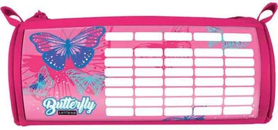 Penar oval Lizzy Card Pink Butterfly - Cu program