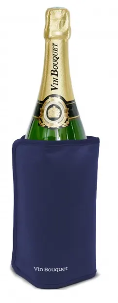 Răcitor de sticle cu gel Vin Bouquet - Albastru