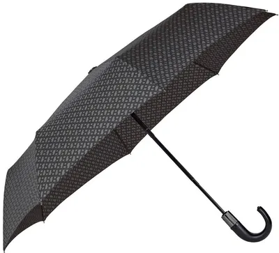 Umbrelă pliabilă Hugo Boss Monogram - gri inchis