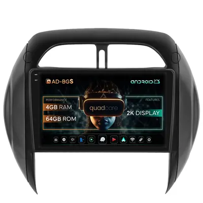 Navigatie 2K Toyota RAV4 (2003-2005), Android, S-Quadcore 4GB RAM + 64GB ROM, 9.5 Inch - AD-BGS90042K+AD-BGRKIT109V4