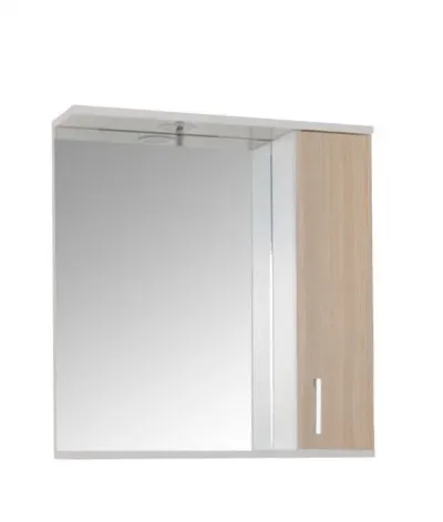 Dulap baie suspendat PROMO cu oglinda, montat, fag, 50x60 cm
