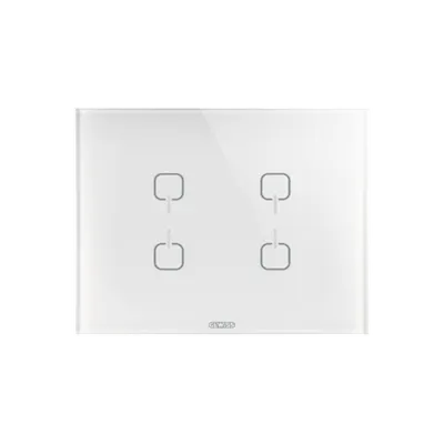 ICE TOUCH Placa KNX - sticla - 4 simboluri - TITANIUM - CHORUS