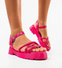 Sandale dama Rusu Fuchsia