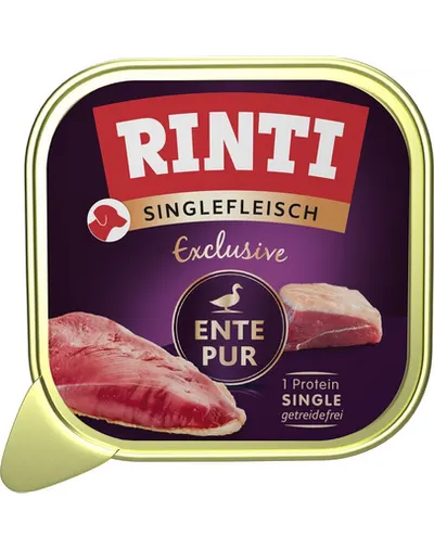 RINTI Singlefleisch Pure 150g hrană umedă monoproteică câini, cu rață