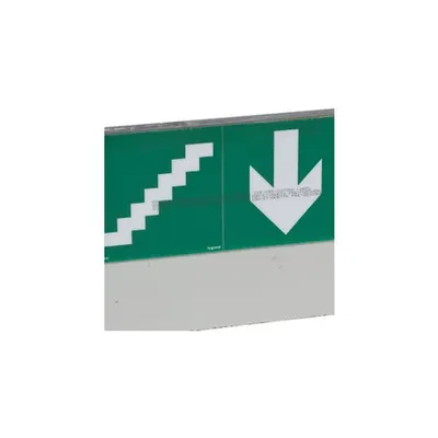 Label - pentru emergency lighting luminaires - stairs below - 127 x 254 mm