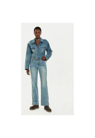 Blugi dama - 304135019 - Bumbac - Albastru - Albastru