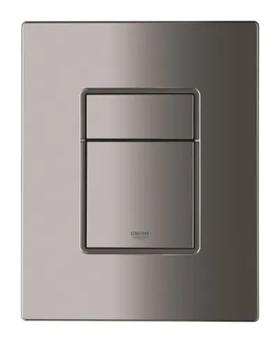 Placa de actionare WC Grohe Skate Cosmopolitan 38732A00, dubla spalare, reversibila, 156 x 197 mm, lucios, Hard graphite