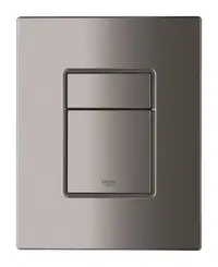 Placa de actionare WC Grohe Skate Cosmopolitan 38732A00, dubla spalare, reversibila, 156 x 197 mm, lucios, Hard graphite