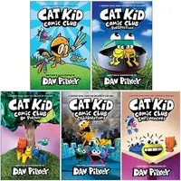 Cat Kid Comic Club Collection 5 Books By Dav Pilkey (cat Kid Comic Club, On Purpose, Perspective, Collaborations, Influencers)