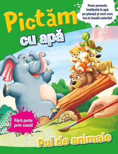 Pictăm cu apă. Pui de animale - Paperback brosat - ***