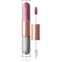 Revolution Double Up lichid fard ochi 2 in 1 culoare Subliminal Lilac 2x2.2 ml