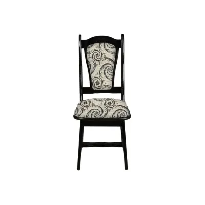 Scaun IZA, cadru wenge + stofa print 04, 45x45x95 cm